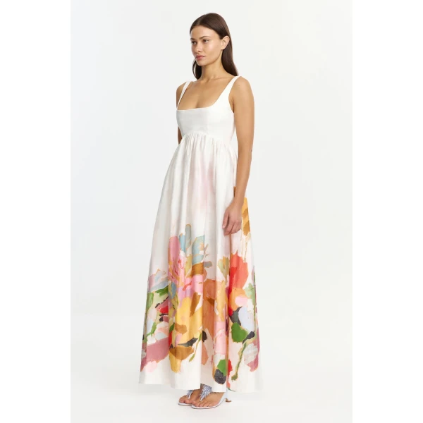 Acler Javaly Maxi Dress in Mixed Floral, view 2