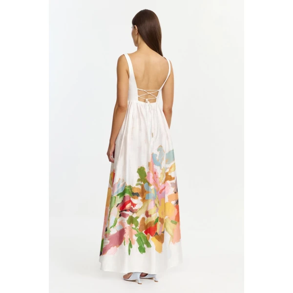 Acler Javaly Maxi Dress in Mixed Floral, view 3