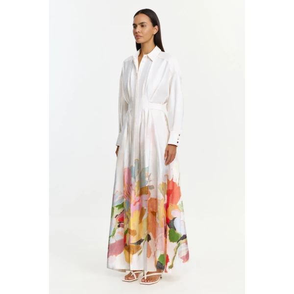 Acler Javana Maxi Dress in Mixed Floral, view 2