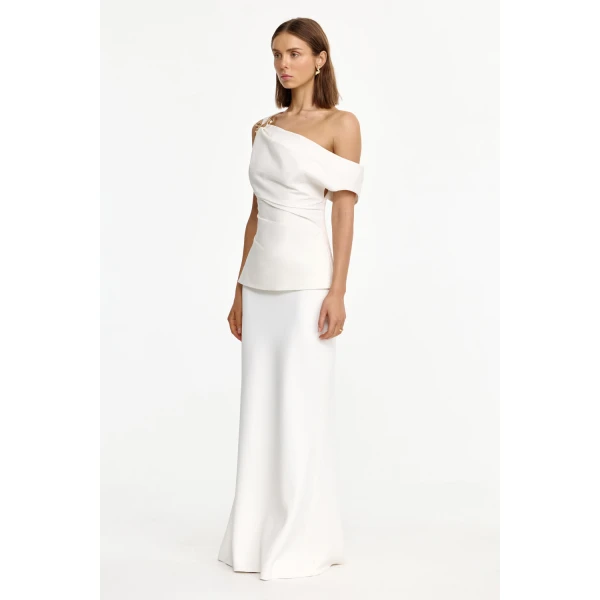 Acler Kellas Top in Ivory, view 2