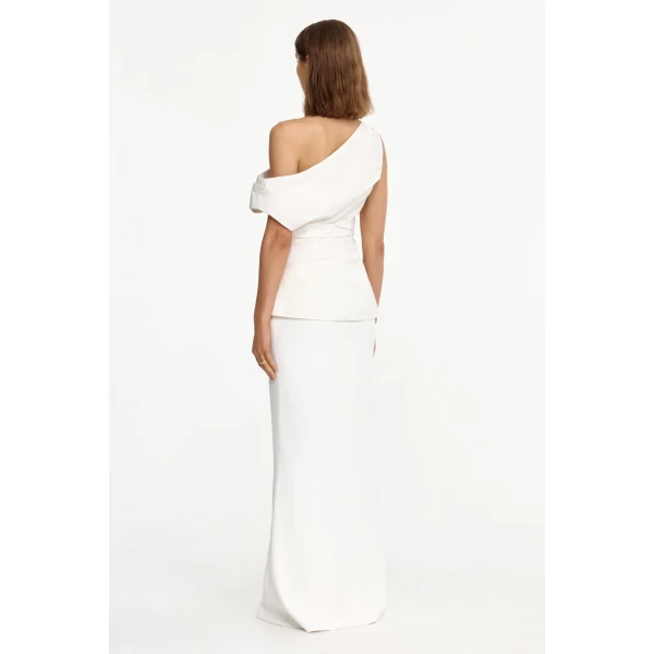 Acler Kellas Top in Ivory, view 3
