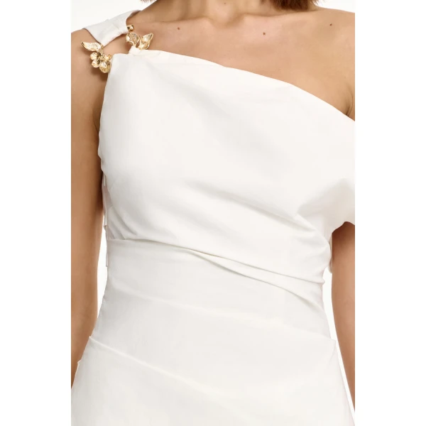 Acler Kellas Top in Ivory, view 4