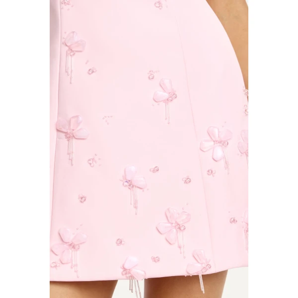 Acler Kendi Mini Dress in Fairy Floss, view 4