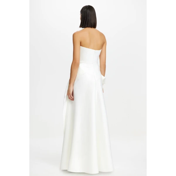 Acler Kenley Gown in Ivory, view 3