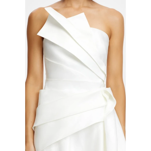 Acler Kenley Gown in Ivory, view 4