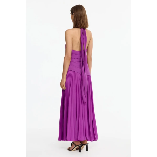 Acler Kerrison Maxi Dress in Deep Mulberry, view 2
