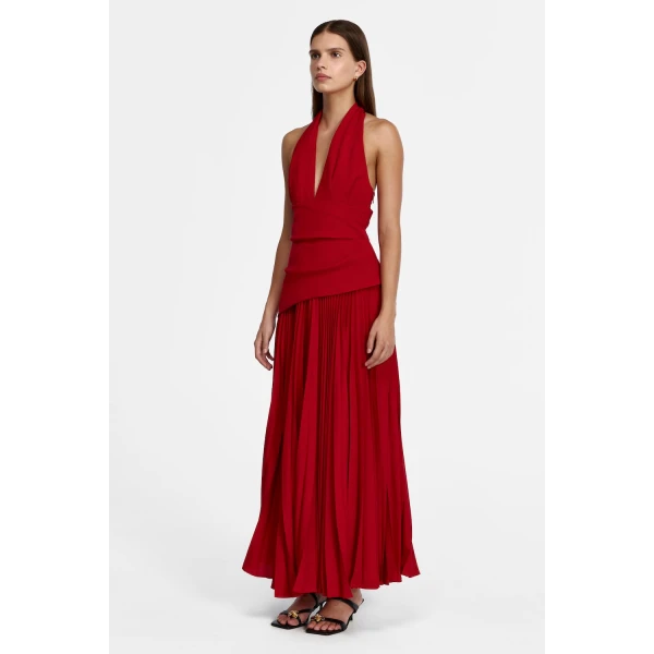 Acler Kerrison Maxi Dress in Garnet, view 2