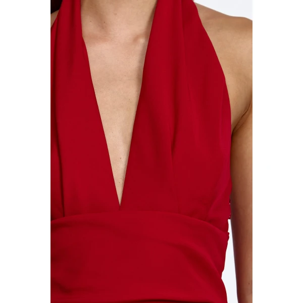 Acler Kerrison Maxi Dress in Garnet, view 4
