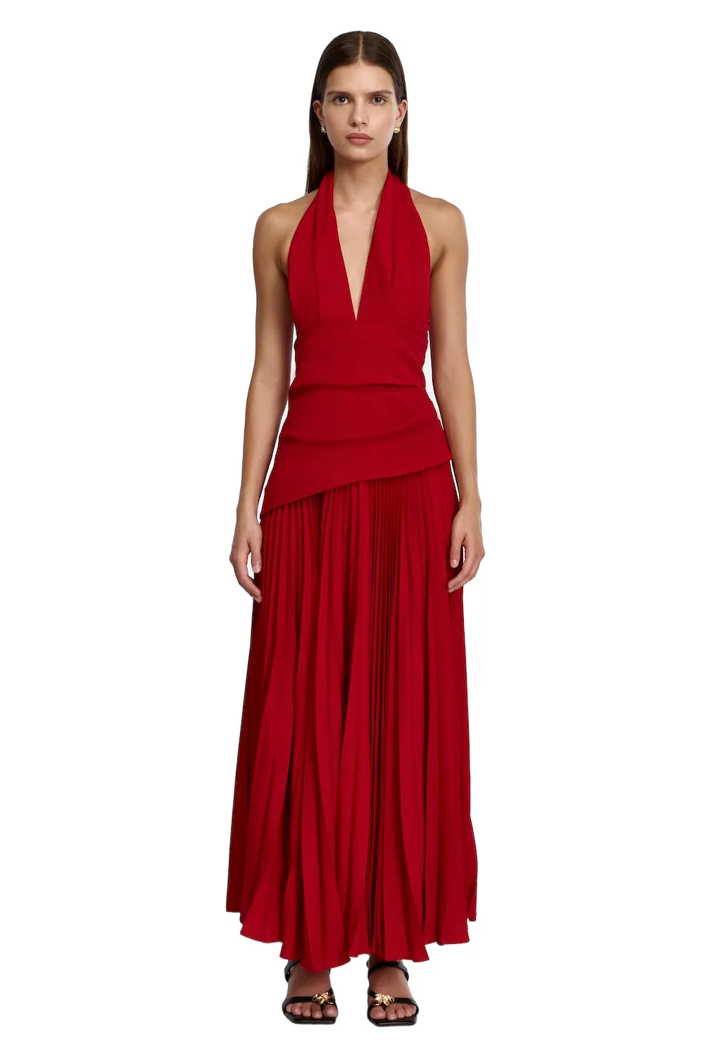 Acler Kerrison Maxi Dress in Garnet, Red Dresses