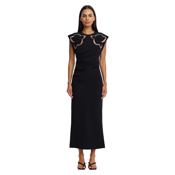 Acler Koda Midi Dress in Black