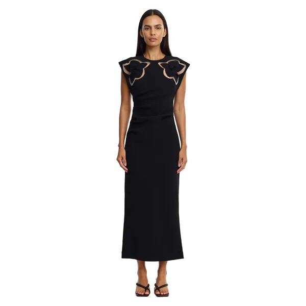 Acler Koda Midi Dress in Black
