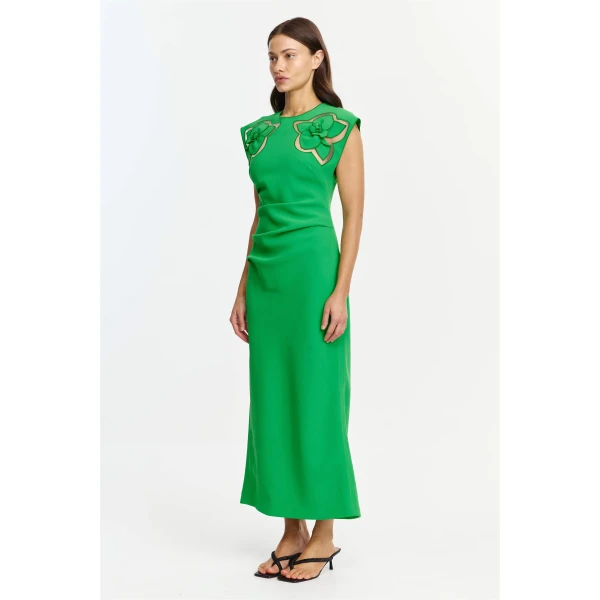 Acler Koda Midi Dress in Clover, view 2