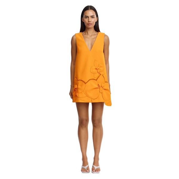Acler Koda Mini Dress in Neon Mango