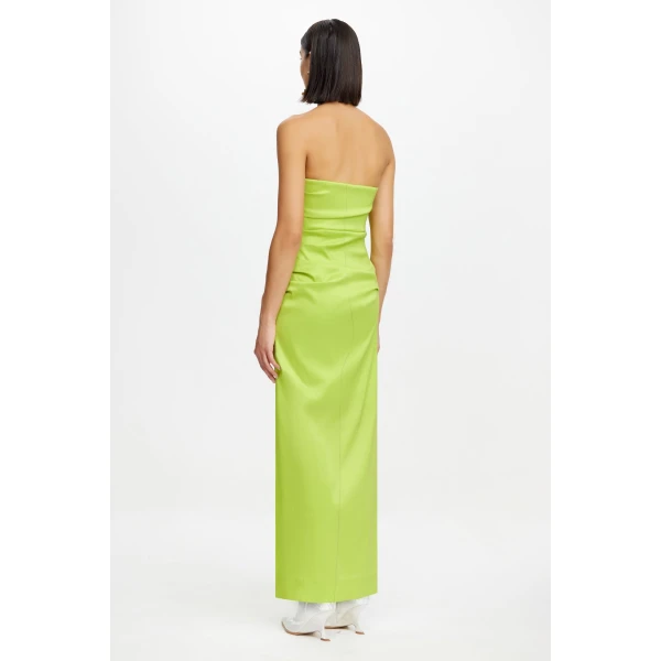 Acler Lade Midi Dress in Citron, view 3