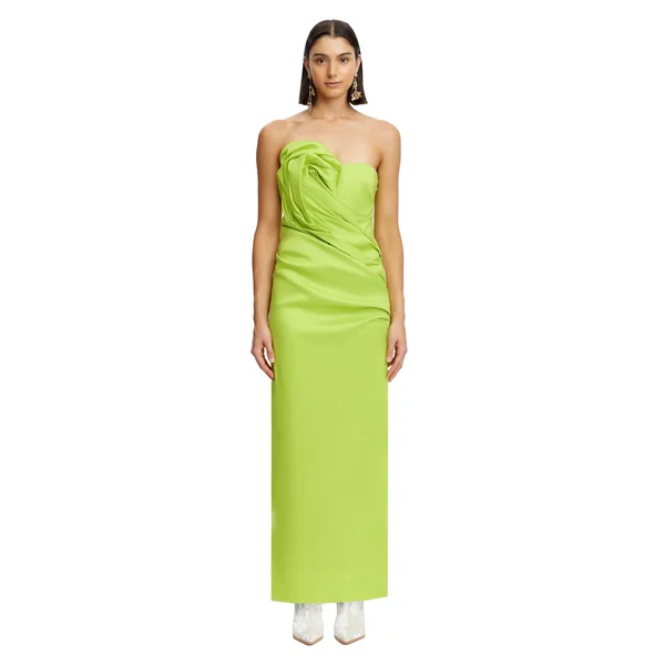 Acler Lade Midi Dress in Citron