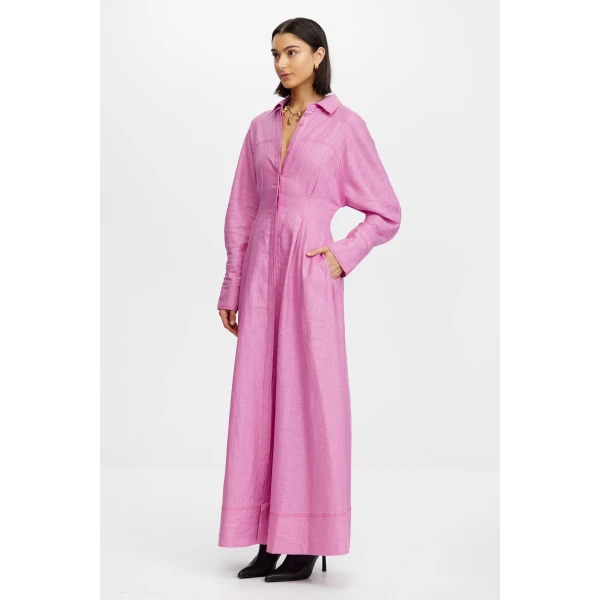 Acler Landore Maxi Dress in Ultra Violet, view 2