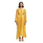 Acler Lanesfield Maxi Dress in Honey Gold Metallic