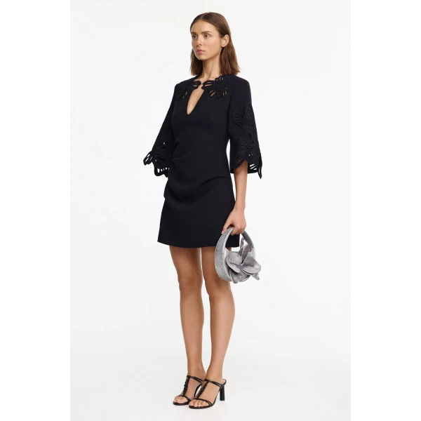 Acler Leesbrook Mini Dress in Black, view 2