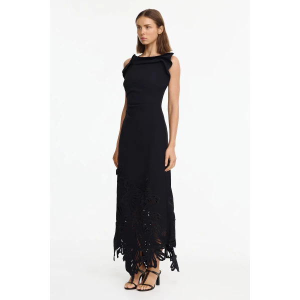 Acler Lessonhall Maxi Dress in Black, view 2