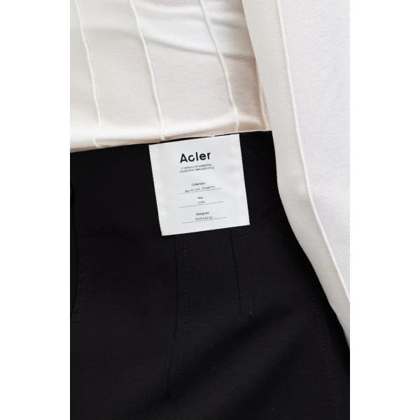 Acler Levedale Mini Skirt in Black, view 4