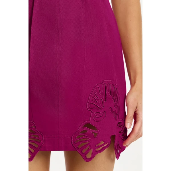 Acler Leven Mini Dress in Iris, view 4