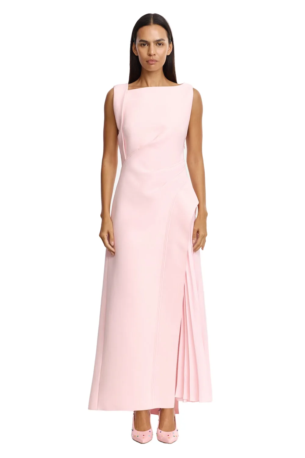 Acler Limosa Maxi Dress in Fairy Floss, Pink Dresses