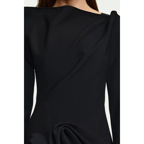 Acler Limosa Mini Dress in Black, view 4