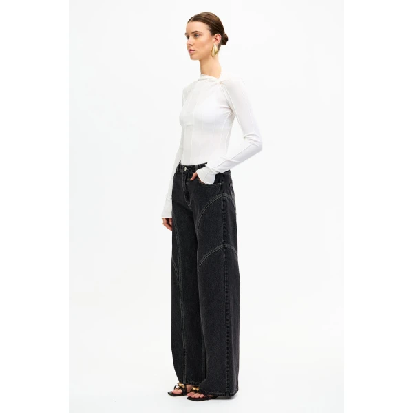 Acler Lowerlee Jean in Black, view 2