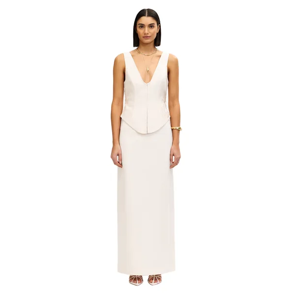 Acler Malton Maxi Skirt in Sandstone