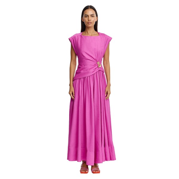 Acler Mannersly Maxi Dress in Pink Topaz