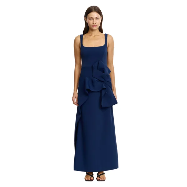 Acler Mannetto Maxi Dress in Sapphire
