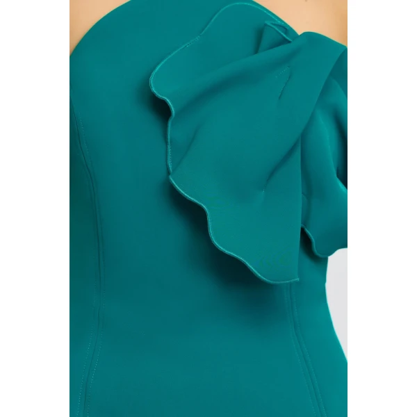 Acler Manton Midi Dress in Dark Pacific, view 4