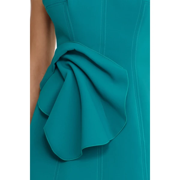 Acler Manton Mini Dress in Dark Pacific, view 4