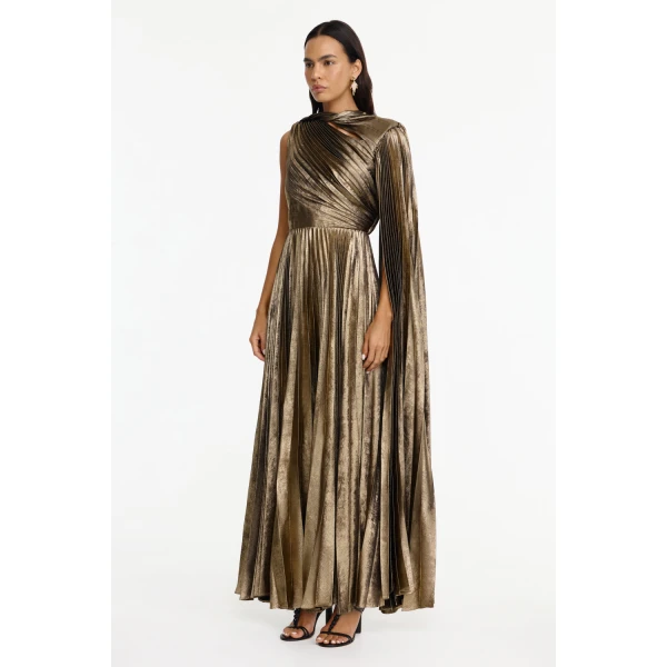 Acler Mapstone Maxi Dress in Golden, view 3