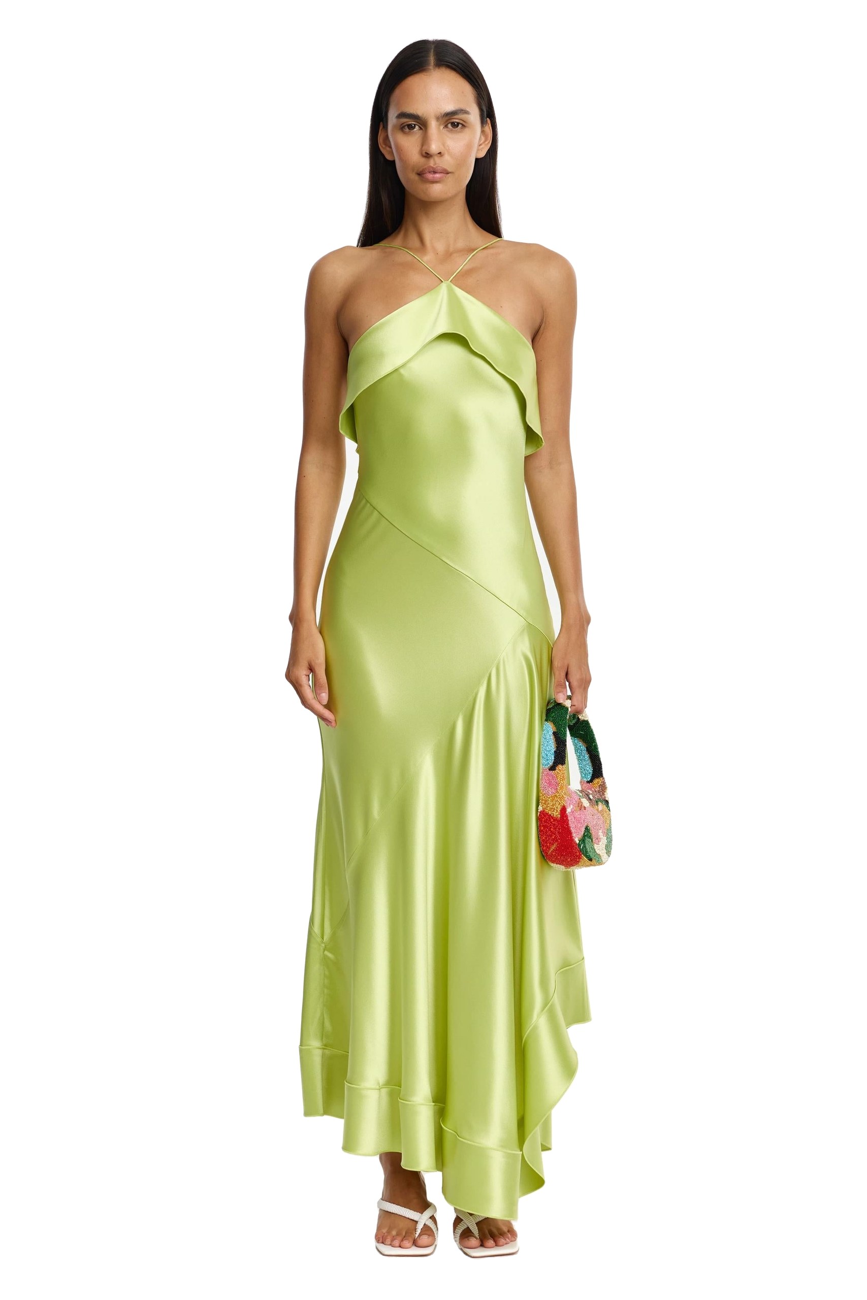 Acler Marara Maxi Dress in Honeydew, Green Dresses