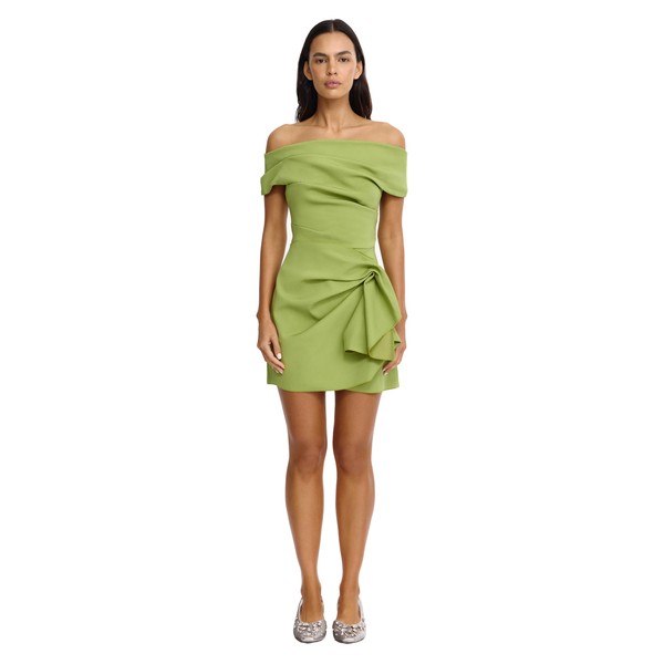 Acler Mersham Mini Dress in Chive