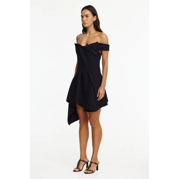 Acler Middletown Mini Dress in Black, view 2