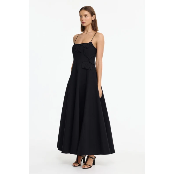 Acler Midnell Maxi Dress in Black, view 2