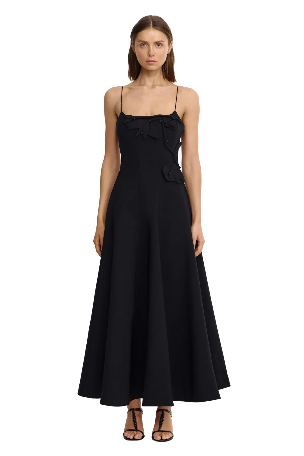 Acler Midnell Maxi Dress in Black, Black Dresses