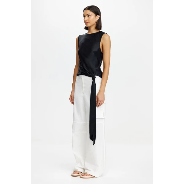 Acler Midton Top in Black, view 2