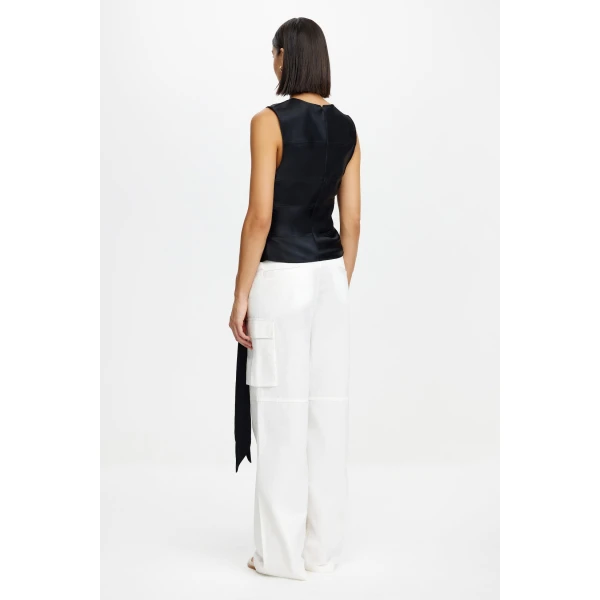 Acler Midton Top in Black, view 3
