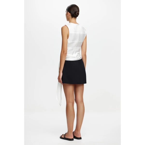 Acler Midton Top in Ivory, view 3
