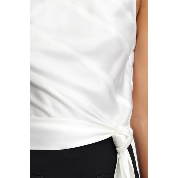 Acler Midton Top in Ivory, view 4