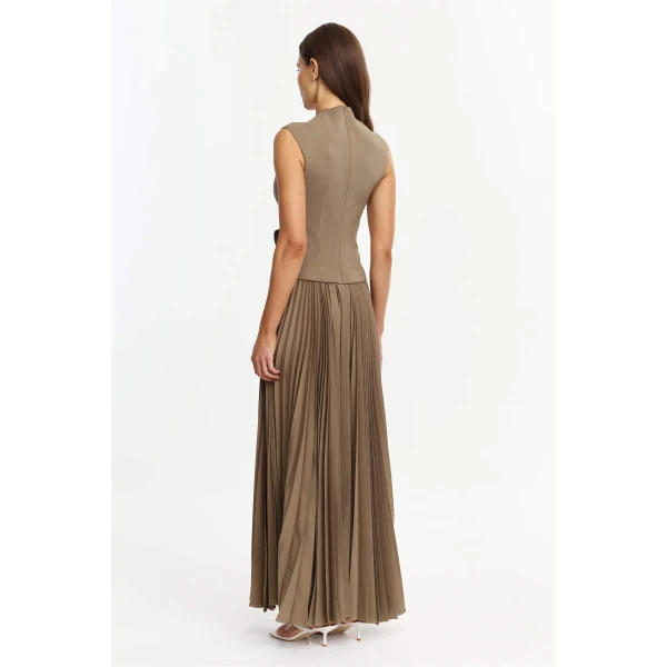 Acler Miner Maxi Dress in Pecan, view 3