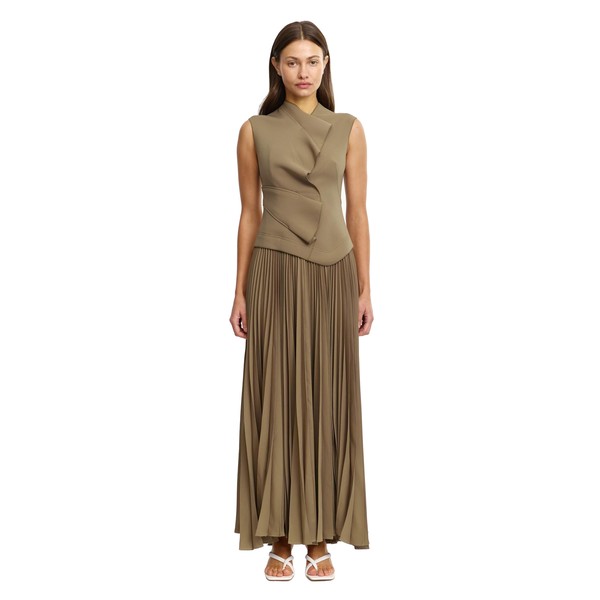 Acler Miner Maxi Dress in Pecan