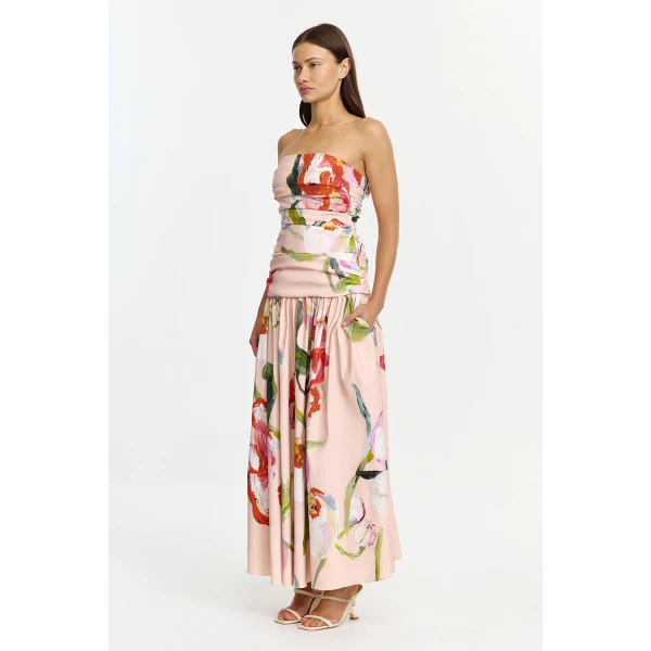 Acler Nershall Maxi Dress in Cherry Medley, view 2