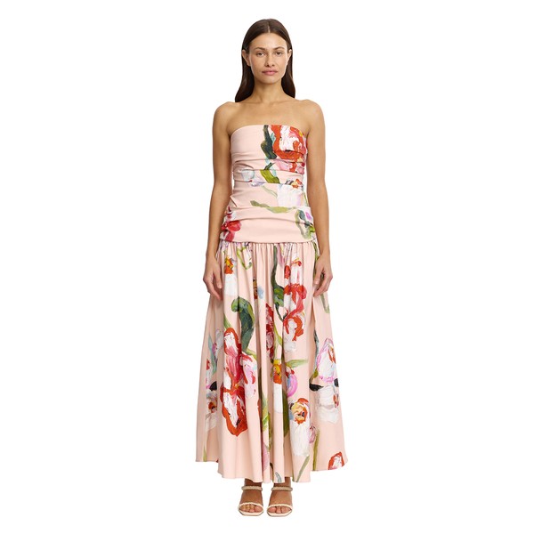 Acler Nershall Maxi Dress in Cherry Medley