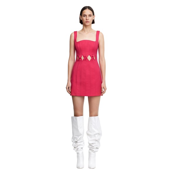Acler Newbewick Mini Dress in Berry Pink