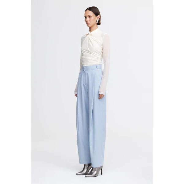 Acler Newbewick Pant in Baby Blue, view 2