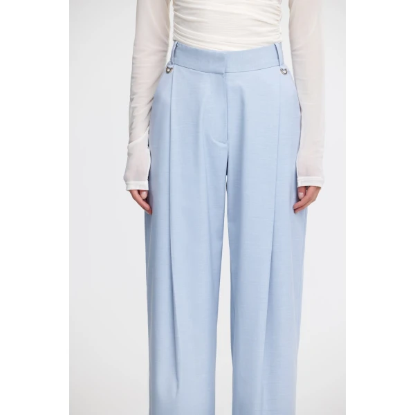 Acler Newbewick Pant in Baby Blue, view 4